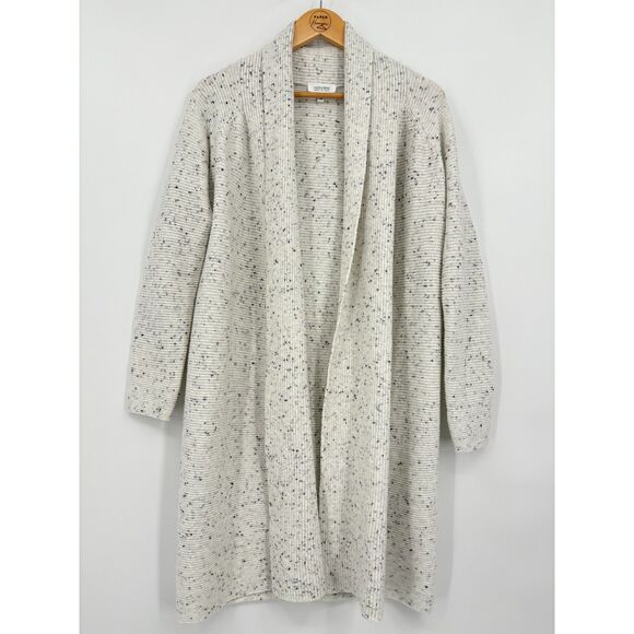 Haven Well Within Donegal Duster Cardigan Sweater Speckled Ivory Size XS, Chic - Picture 3 of 10